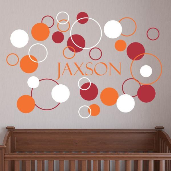 Boys Dots and Circles Kids Wall Decal