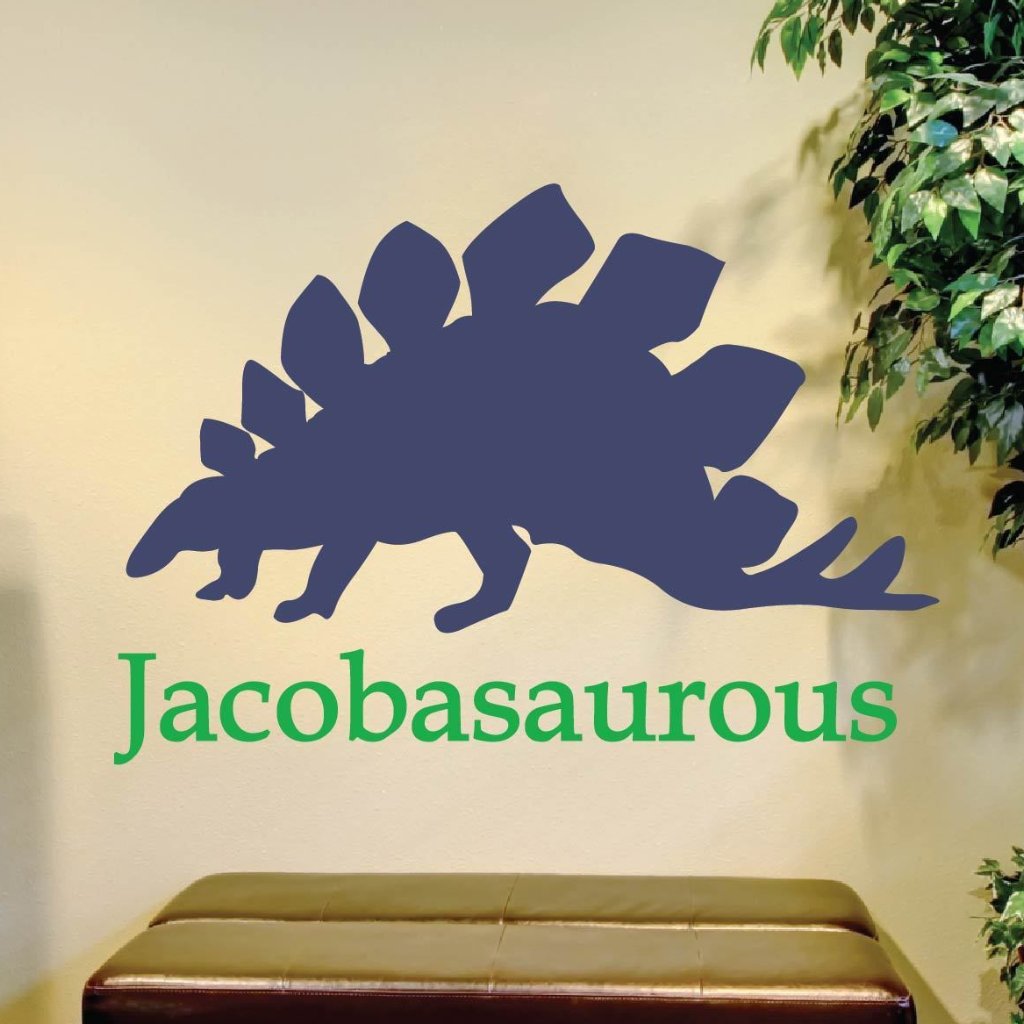 Dinosaur Name Jacobasaurus Kids Wall Decal