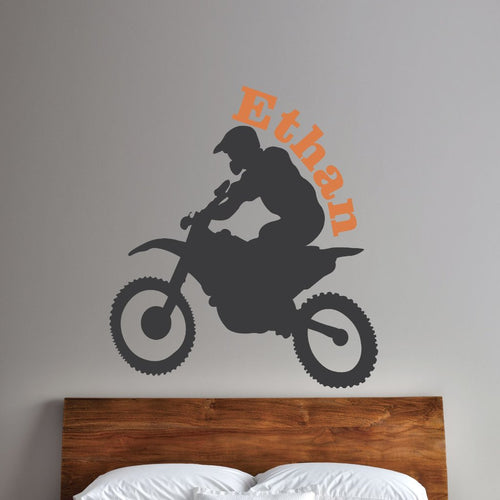 Boys Dirt Bike Kids Wall Decal