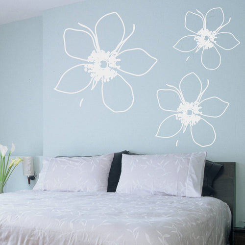 Big Tropical Flower Kids Wall Decal