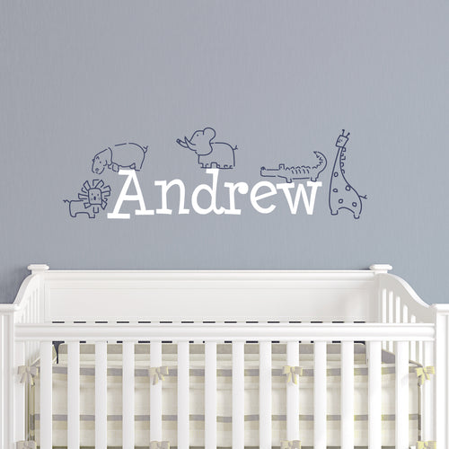 Jungle Animals Kids Wall Decal