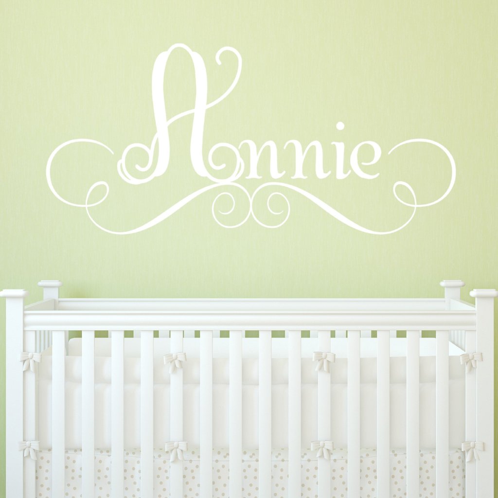 Annie's Personalized Scroll Name Kids Wall Decal