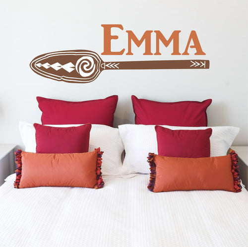 Moana Personalized Paddle Car Decal