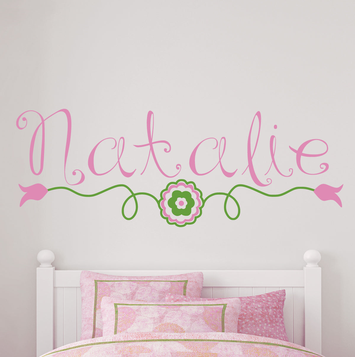 Flower Bohemian Flower Vine Kids Wall Decal