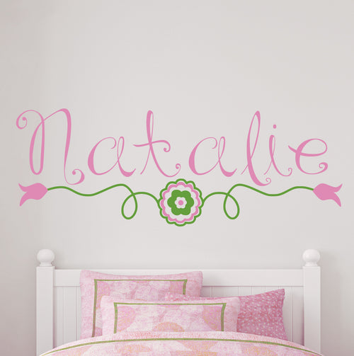 Flower Bohemian Flower Vine Kids Wall Decal