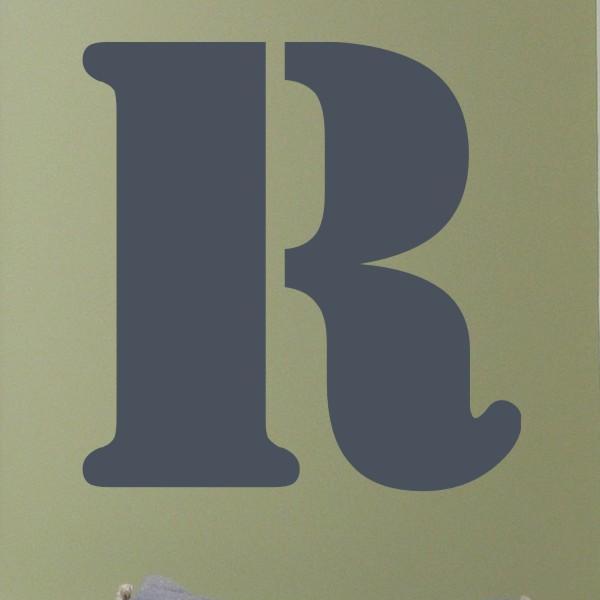 Single Block Letter Kids Wall Decal