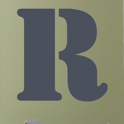 Single Block Letter Kids Wall Decal
