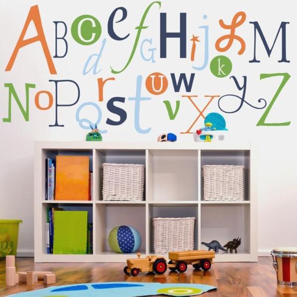 Alphabet Fun Kids Wall Decal Colors