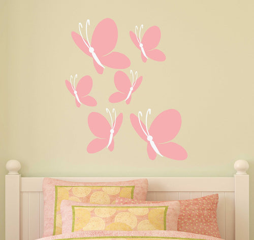 Butterflies Bunch Kids Name Wall Decals
