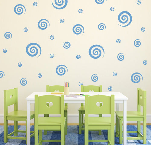 Swirly Swirls Pattern Wall Decals