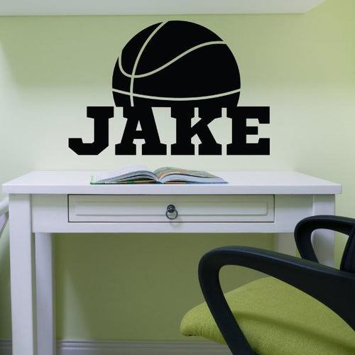 Basketball Name Personalized Kids Wall Decal