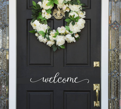 Welcome Door Vinyl Decal