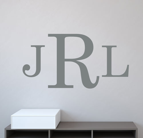 Classic Personalized Monogram Wall Decal