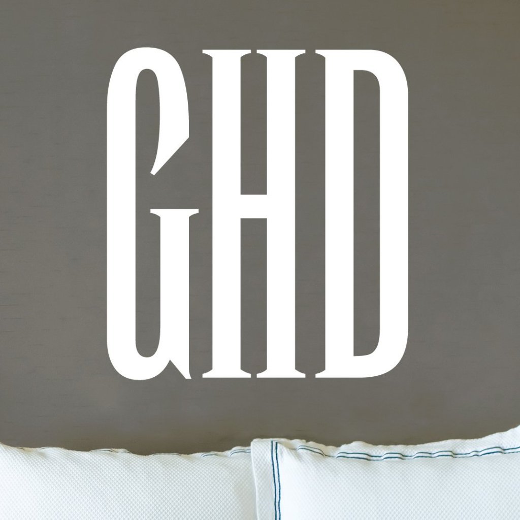 Stone Monogram Personalized Wall Decal