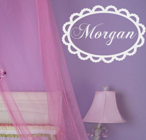 Lace Personalized Kids Wall Decal