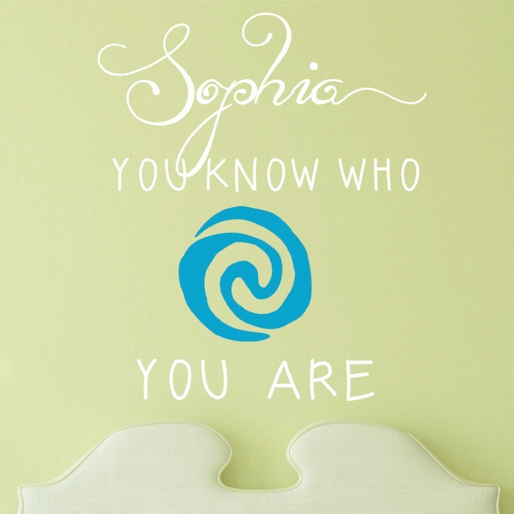 Moana Who You Are Kids Wall Decal
