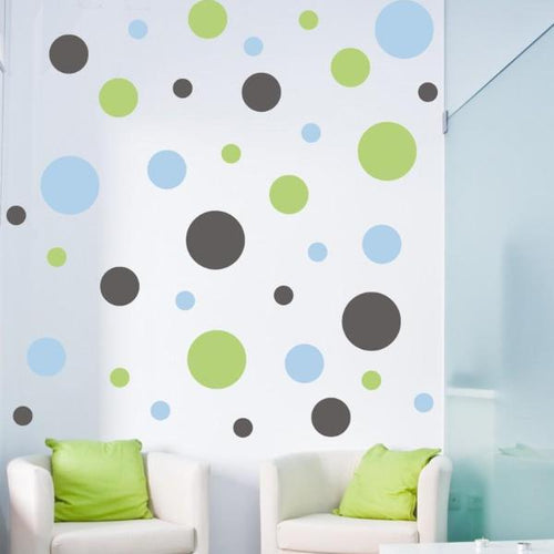 Polka Dots Sizes Kids Wall Decals