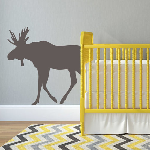 Woodland Forest Moose Kids Wall Decal