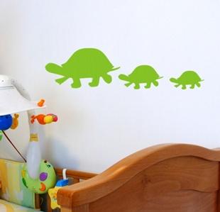 Turtle Family Wall Decal