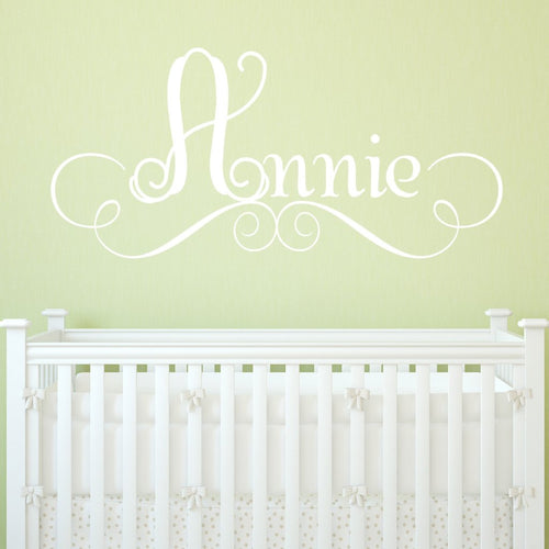 Annie's Personalized Scroll Name Kids Wall Decal