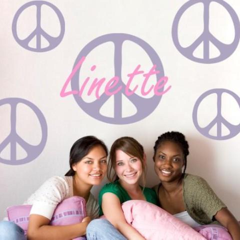 Peace Sign Kids Wall Decal