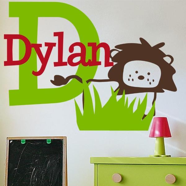 Dylan's Lion Kids Wall Decal