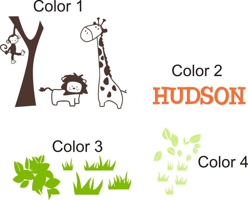 Jungle Out There Kids Wall Decal