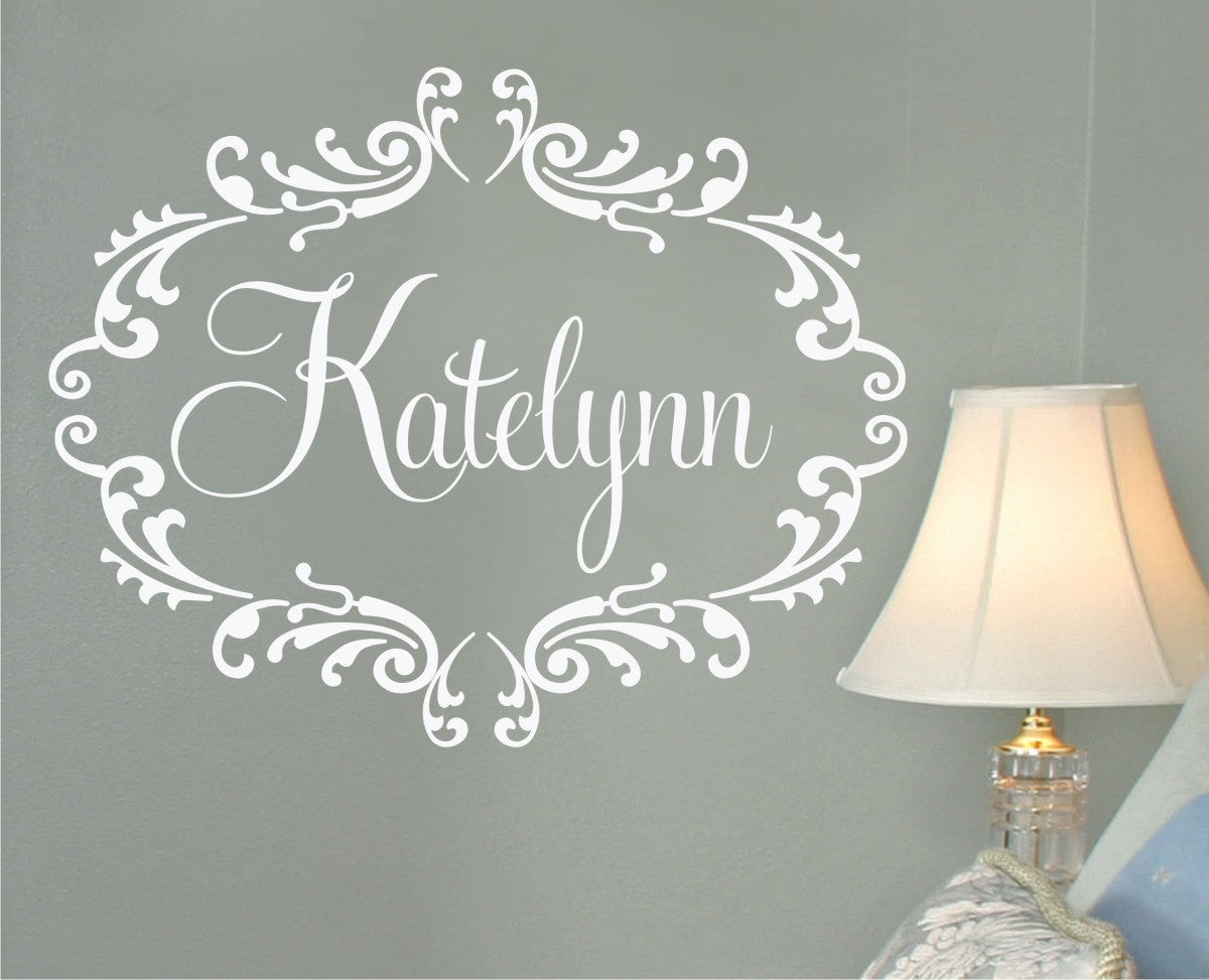 Princess Personalized Frame Wall Decal