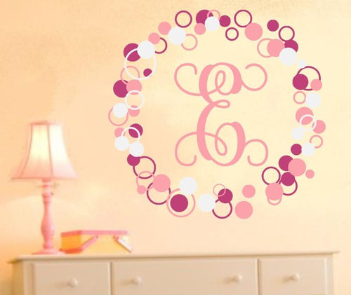 Single Fancy Dots and Circles Kids Wall Decal