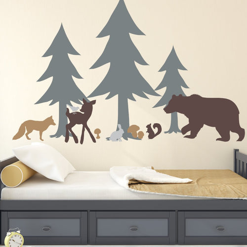 Forest Critters Mural Kids Wall Decal