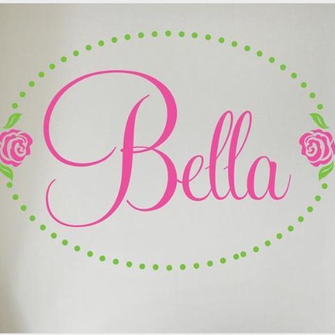 Bella Rose Personalized Kids Wall Decal