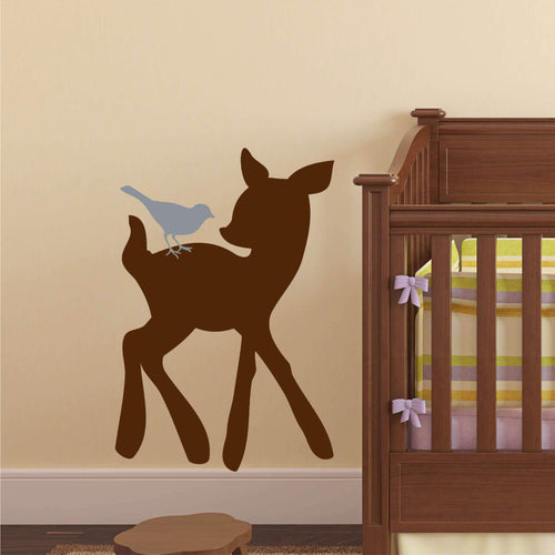 Woodland Forest Deer Critters Kids Wall Decal