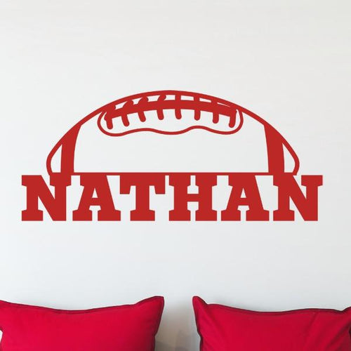 Football Personalized Kids Wall Decal