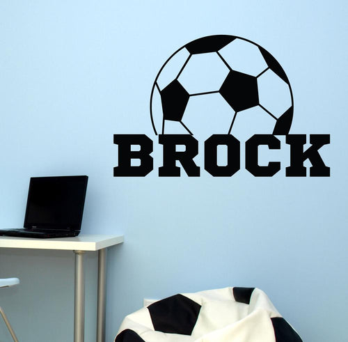 Soccer Ball Personalized Kids Wall Decal