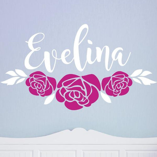 Beauty Belles Rose Name Kids Wall Decal