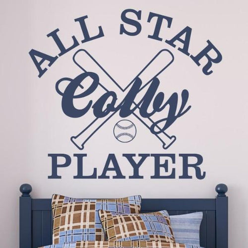 Sports All Star Player Wall Decal