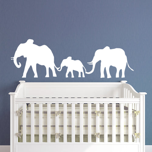 Elephant Family Kids Wall Decal