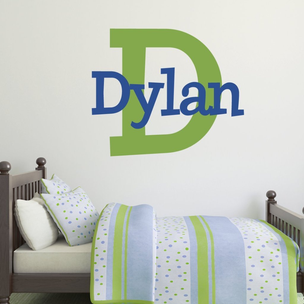 Dylan's Preppy Personalized Wall Decal