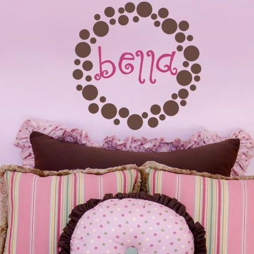 Bella's Dots Personalized Wall Decal