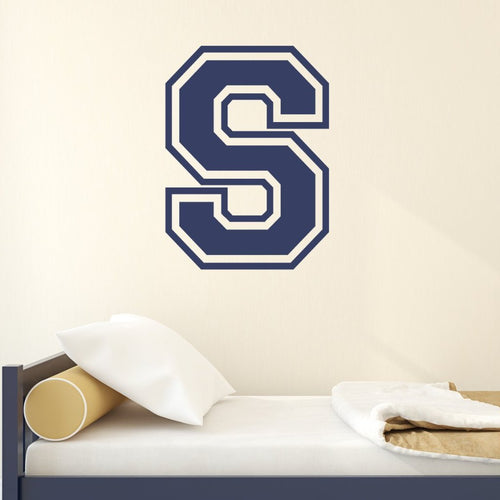 Collegiate Initial Personalized Wall Decal