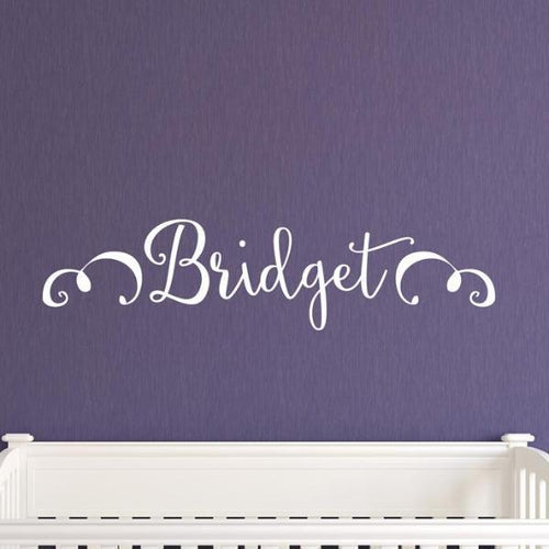 Bridget Monogram Personalized Wall Decal